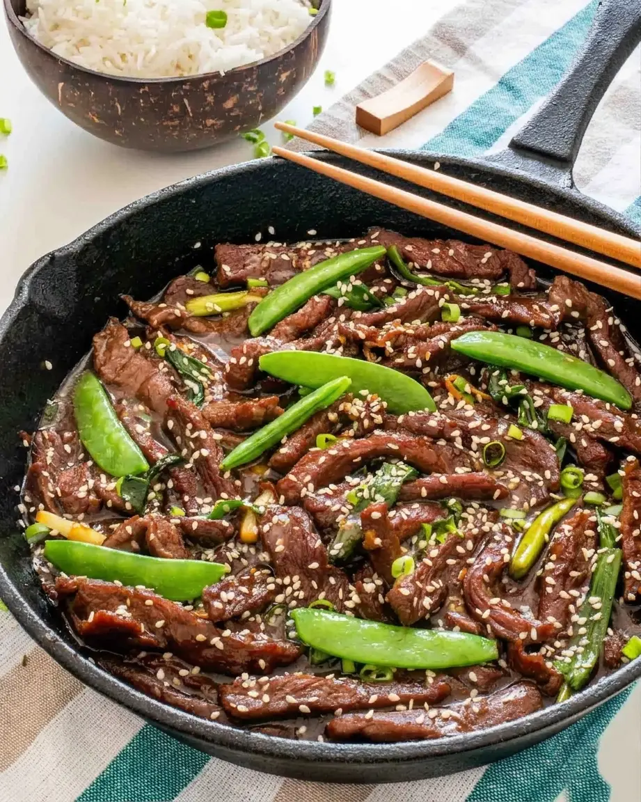 Szechuan beef on sizzling hot plate at Emerald Garden Calgary NW